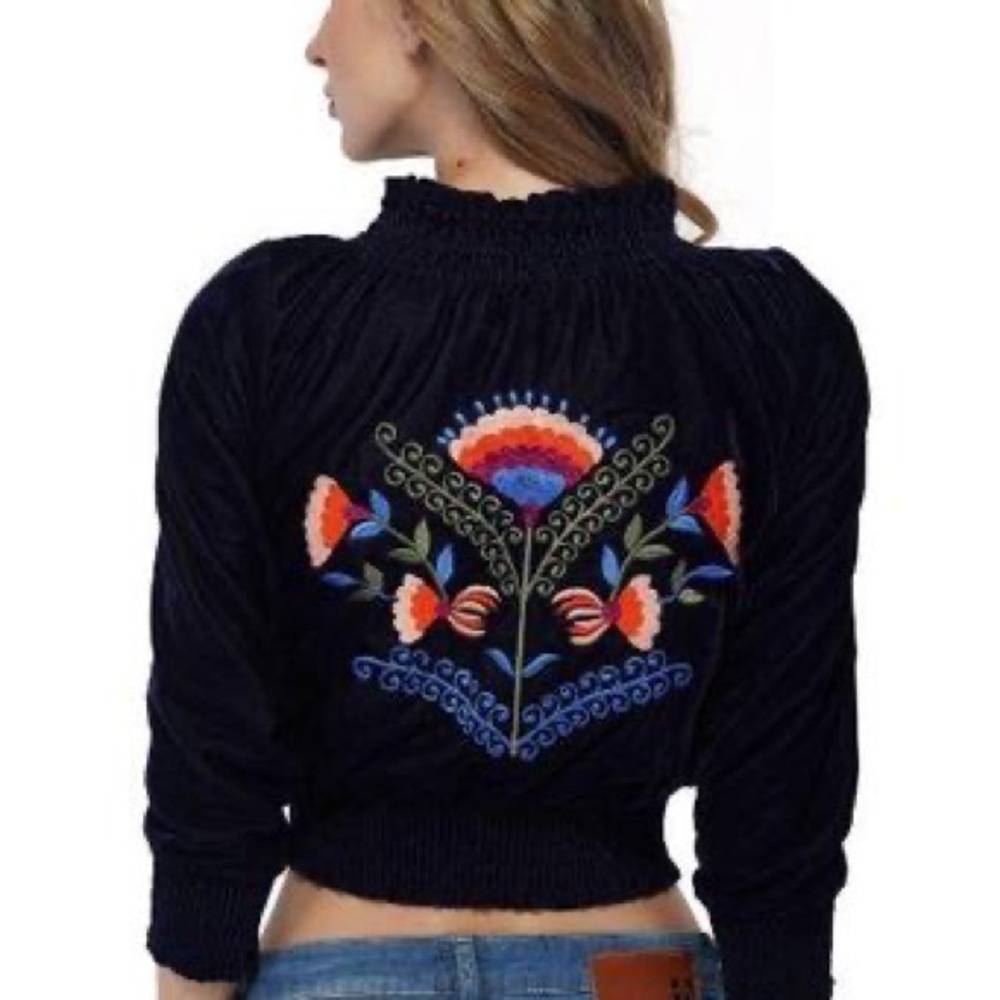 Blue bomber jacket